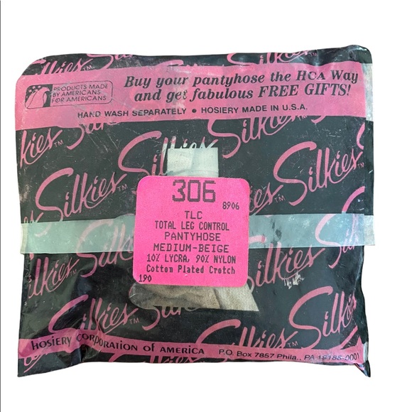 Silkies Accessories - Vintage Pantyhose Silkies 306 Total Leg Control